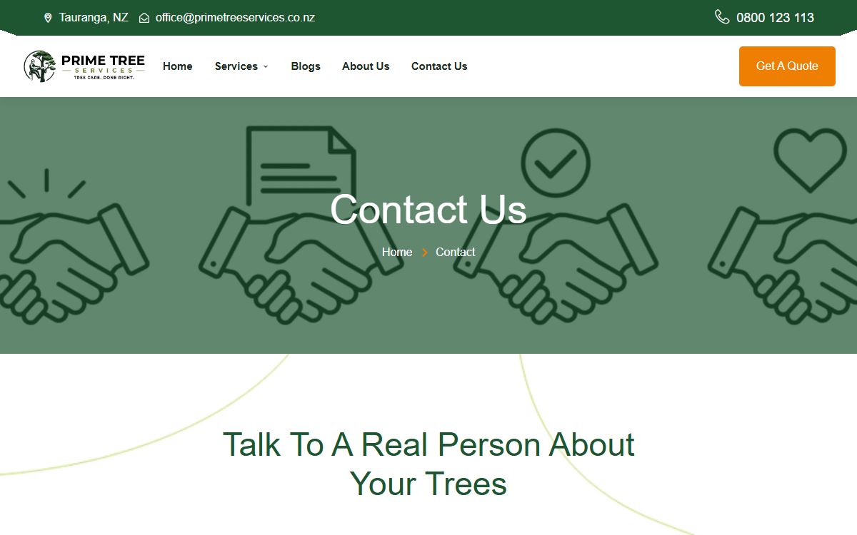 Prime Tree Services - Contact