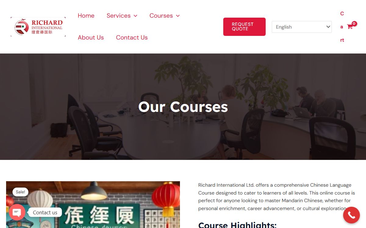 Richard International - Courses