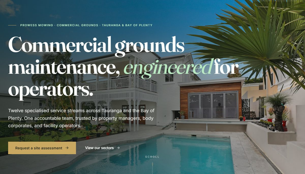 Prowess Mowing — website built by Creative Marketers BD